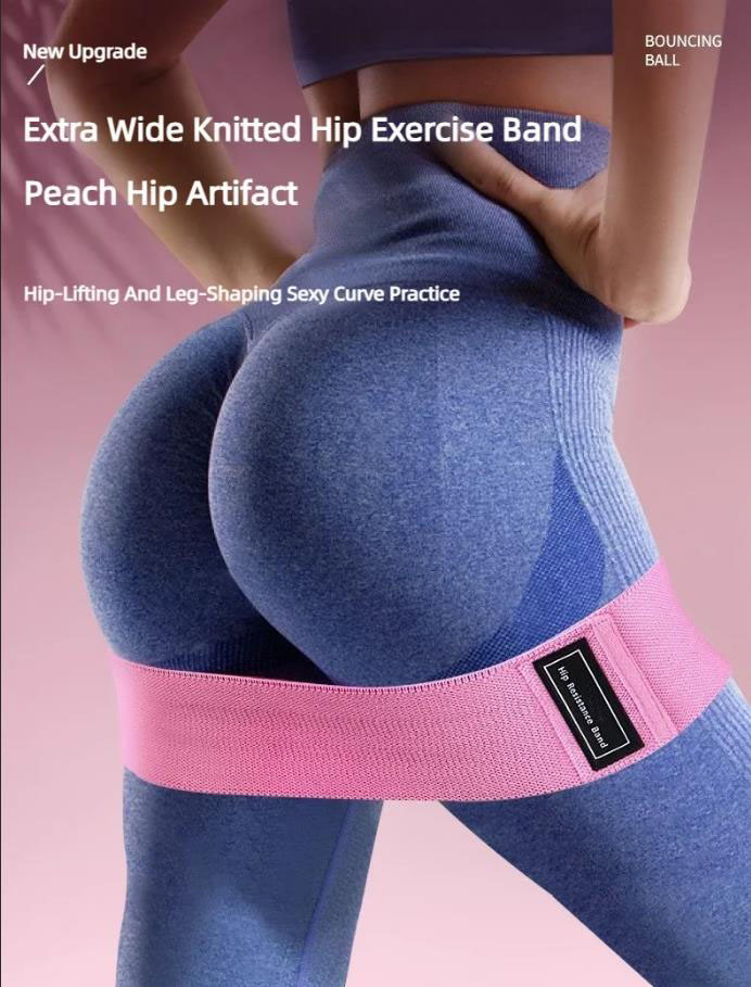 Yoga Fitness Trainer - 3Pcs Fabric Resistance Hip Booty Bands