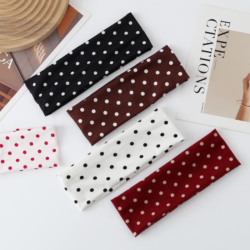 Polka Dot Yoga Elastic Headban - J-Yoga Fitness 评论和价格