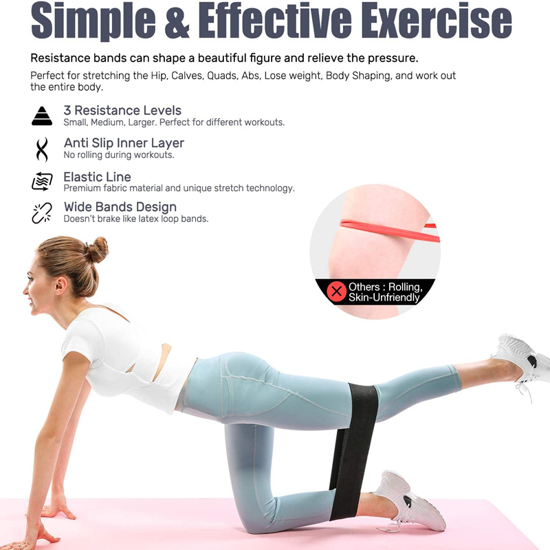 3PCS Women Men Fabric Resistan - Yoga Fitness Trainer 评论和价格