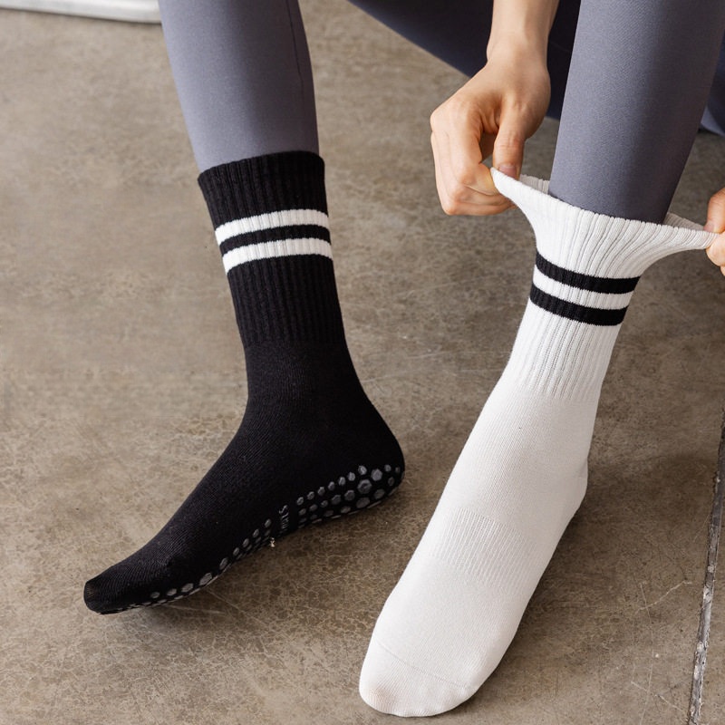 Women Non Slip Yoga Socks, Gri - Yoga Fitness Dance 评论和价格