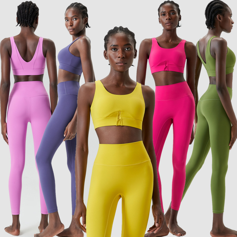 Two Pieces Set Zipper Yoga Spo - Yoga Fitness Plus 评论和价格
