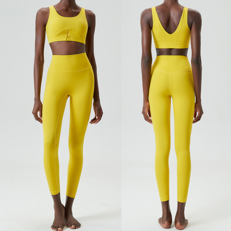 Two Pieces Set Zipper Yoga Spo - Yoga Fitness Plus 评论和价格