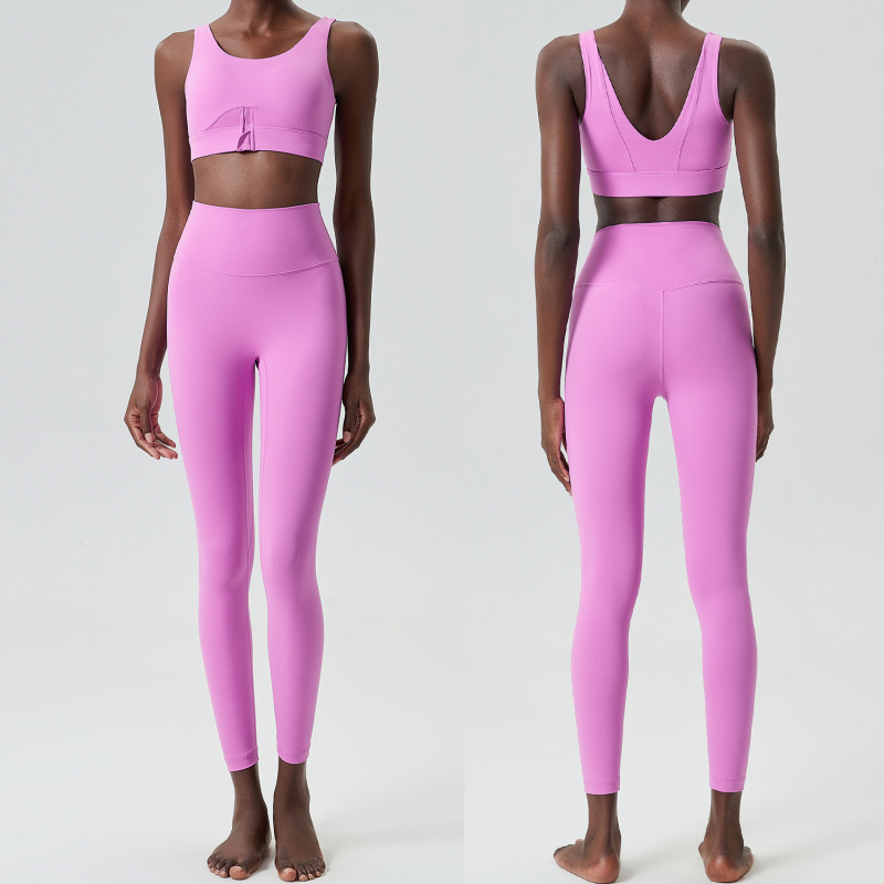 Two Pieces Set Zipper Yoga Spo - Yoga Fitness Plus 评论和价格