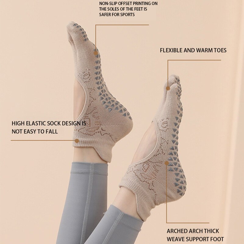 Women Yoga Toe Socks High Qual - Yoga Fitness Dance 评论和价格