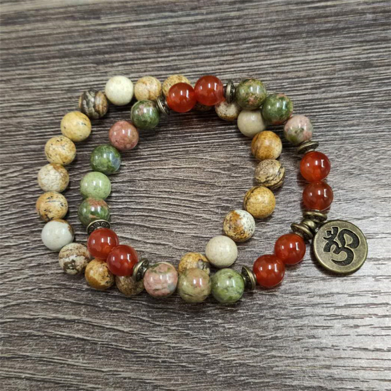 Charm Stone Wrist Mala Healing - J-Yoga Fitness 评论和价格