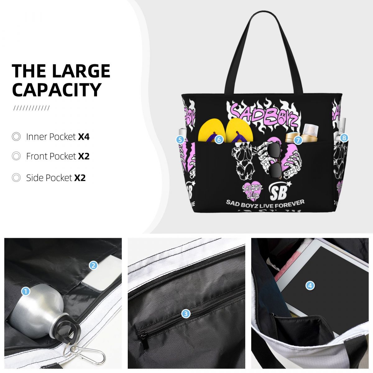Junior H Merch Sad Boyz Beach  - Yoga Fitness Merch 评论和价格