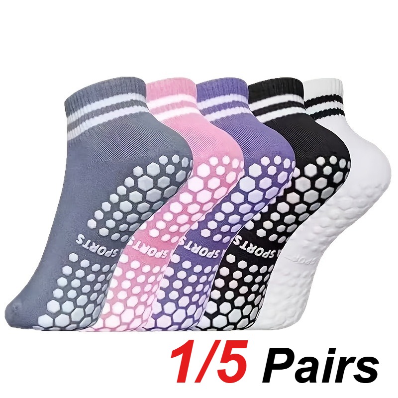 1/5 Pair Women's Silicone Anti - Fitness Yoga Pilates 评论和价格