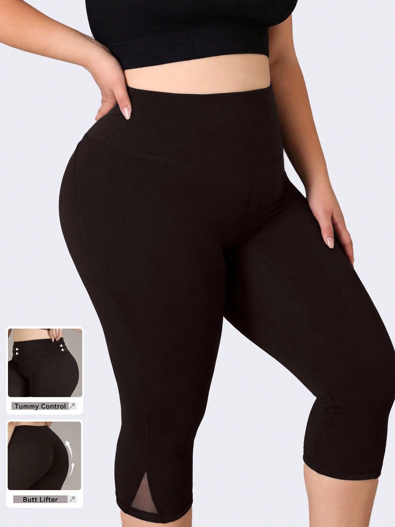 Plus Size Gym Leggings Women M - Yoga Fitness Plus 评论和价格