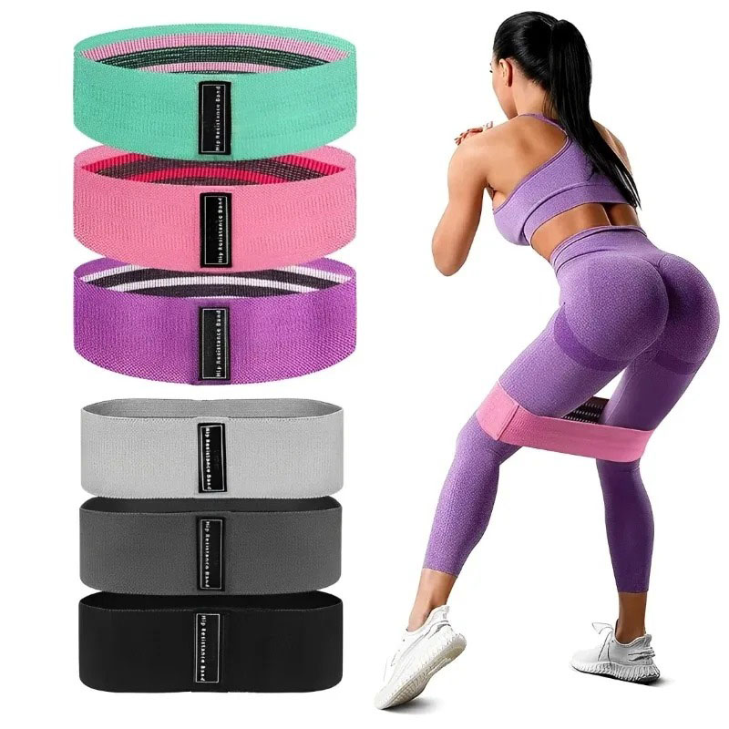 3Pcs Fabric Resistance Hip Boo - Yoga Fitness Trainer 评论和价格
