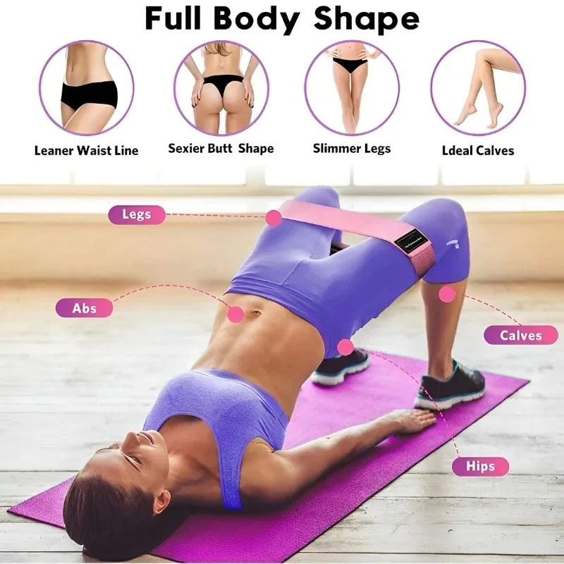 3Pcs Fabric Resistance Hip Boo - Yoga Fitness Trainer 评论和价格