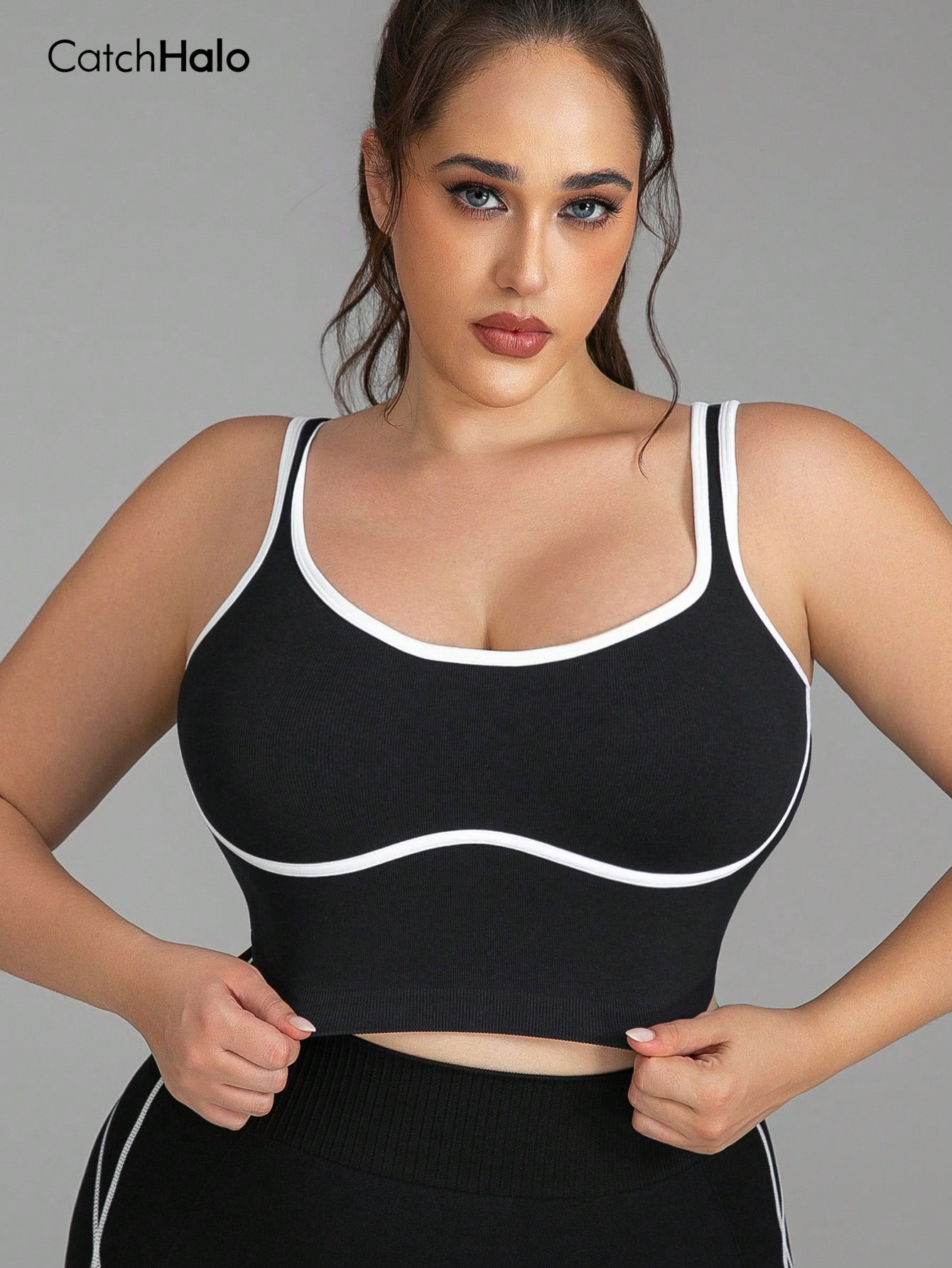 Women Plus Size Seamless Brale - Yoga Fitness Plus 评论和价格