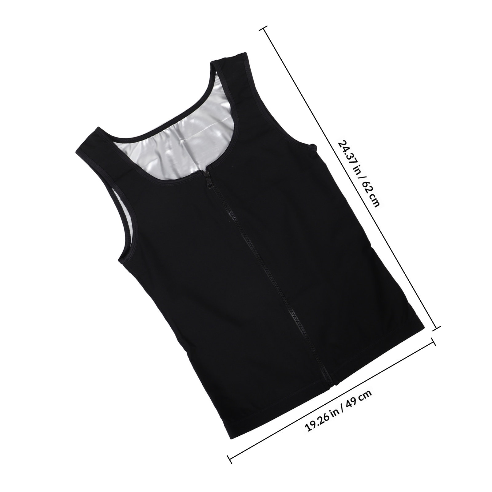 Men's Sweat Vest Zip-Up Compre - Yoga Fitness Trainer 评论和价格