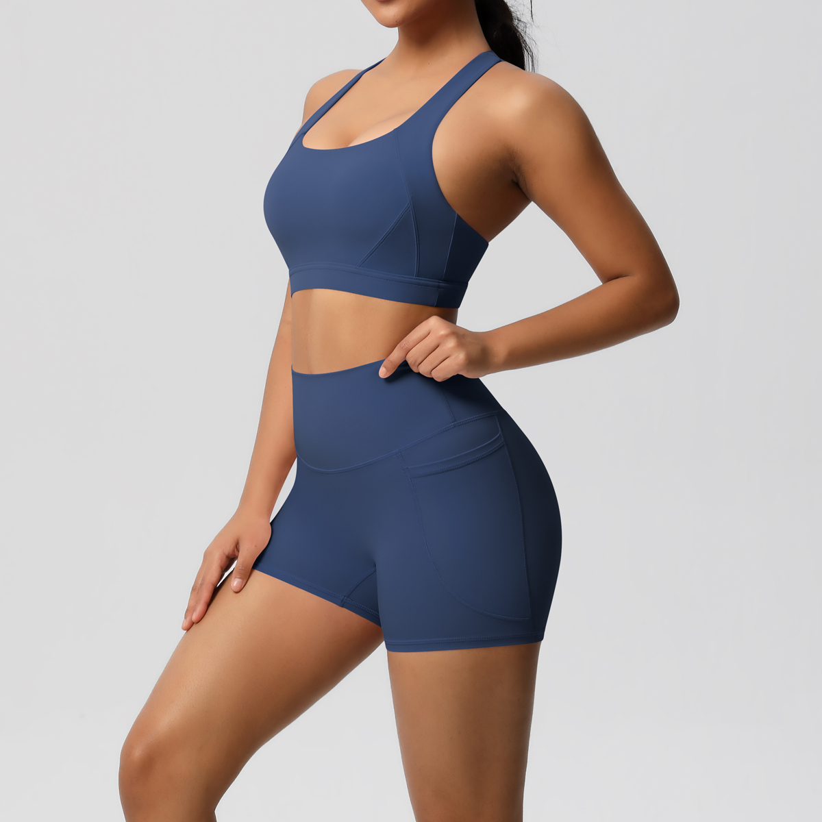 2PCS Sportswear With Pocketed  - Yoga Y Fitness 评论和价格