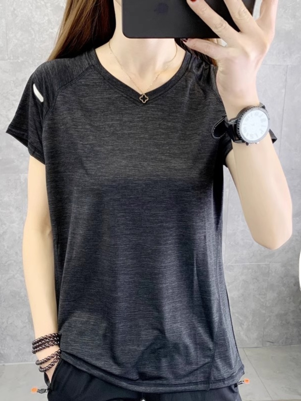 Quick Dry Short Sleeve T-Shirt - Yoga Fitness Plus 评论和价格
