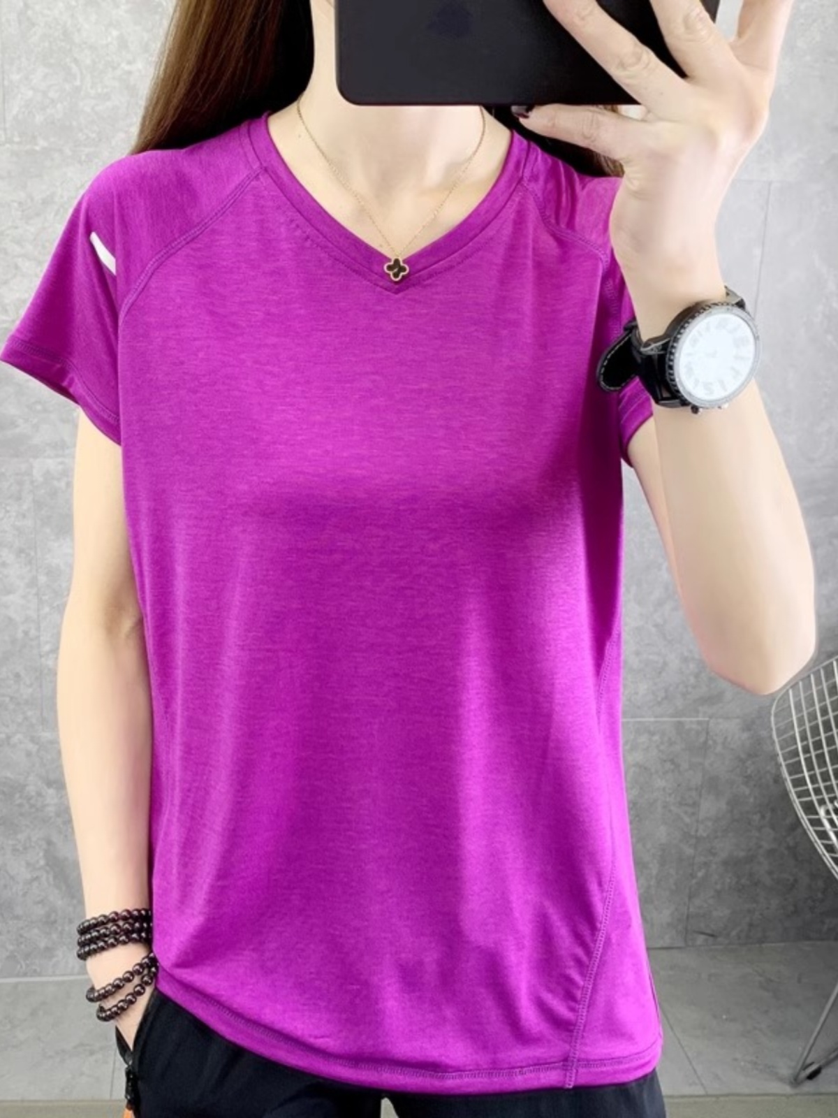 Quick Dry Short Sleeve T-Shirt - Yoga Fitness Plus 评论和价格