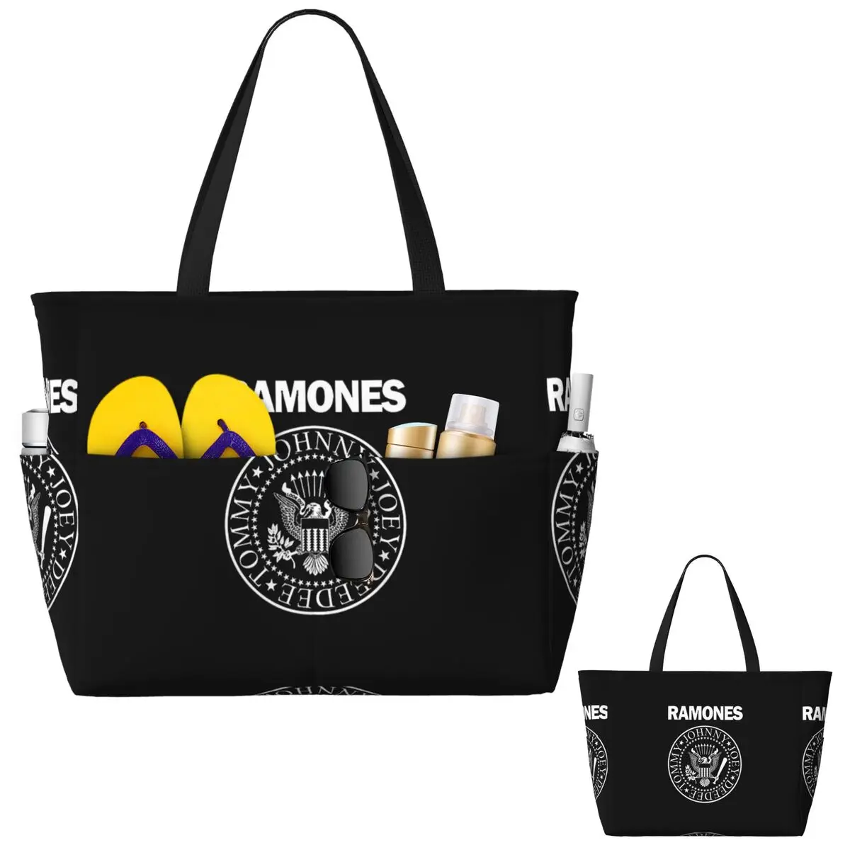 The Ramone Merch Beach Tote Ba - Yoga Fitness Merch 评论和价格