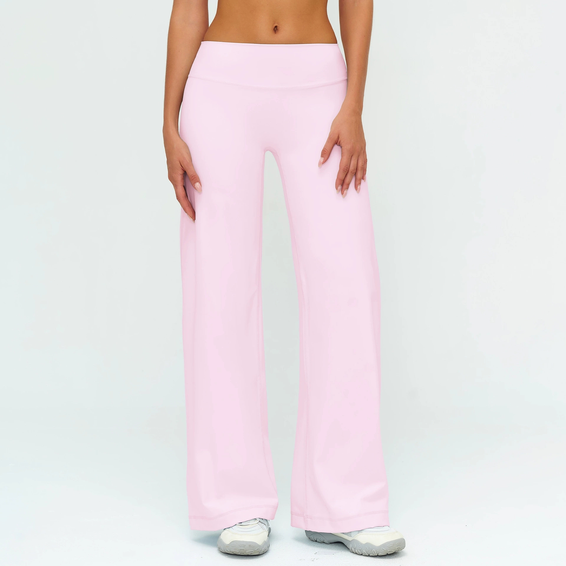 Women High Waist Wide Leg Pant - J-Yoga Fitness 评论和价格